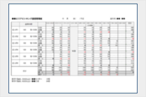 作業進度管理板