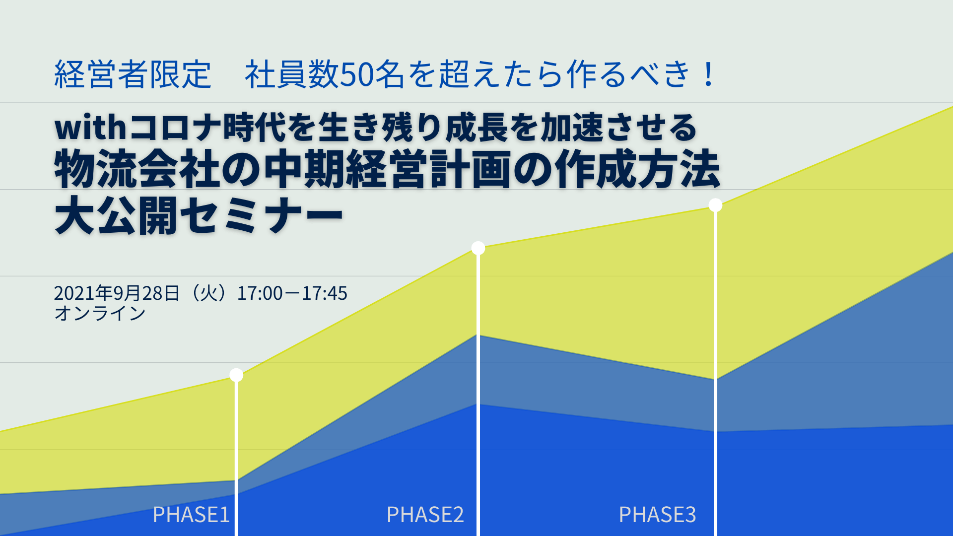 物流会社の中期経営計画の作成方法大公開セミナー